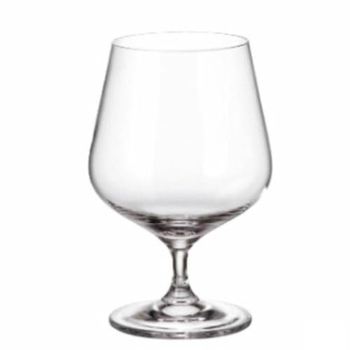 Bohemia Crystal Sira Cognac Lot de 6 verres à cognac 590 ml