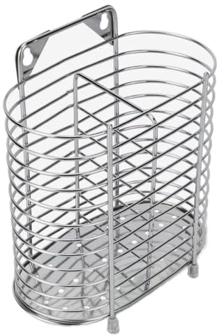 Bafnsiji Portautensili, Posateria Drainer, Porta Posate da Cucina, Porta Utensili in Acciaio Inossidabile, Supporto per Utensili da Cucina in Filo Metallico, Supporto per lavello a Prova di ruggine