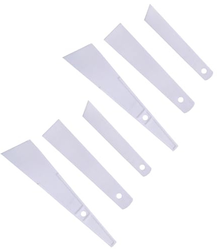 6Pcs, Flexible Leather Glue Spreaders, 3 Size Plastic Glue Smear Sticks for DIY Crafts, PVA Applicator, Crafting Paper Brush, Sewing Accessories