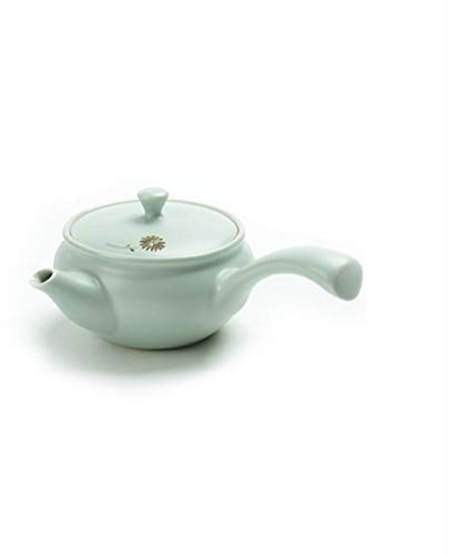 HAVVMK Tetera Simple de Color sólido con Mango Lateral, Tetera Individual con Filtro, Juego de té de cerámica Kung Fu