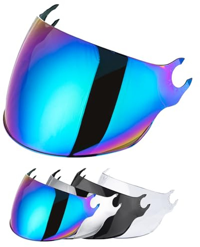 VCOROS Visiera Casco Moto Solo per LS2 OF562/AIRFLOW | Casco Parabrezza Moto Visiera a Lente Integrale,Protezione per Il Vento del Motociclo,Non incompatibile con LS2 Airflow 2
