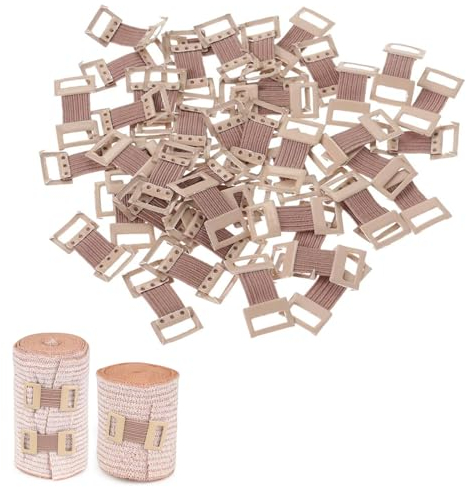 100 clips de vendaje, elásticos, para vendajes de gasa, pinzas para suegra, clips elásticos, para diferentes vendajes de material