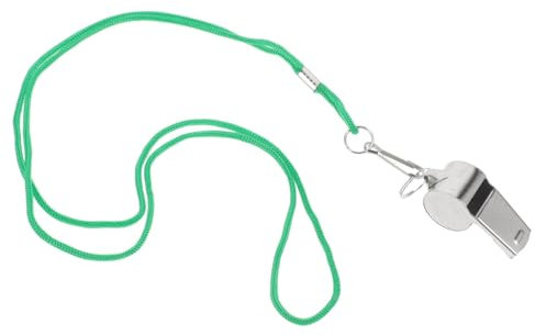 Supvox Überlebenspfeife Aus Edelstahl Sicherheitspfeife Pfeifenanhänger Für Outdoor-aktivitäten Wanderpfeife Notfallpfeife Kleine Fußballpfeife Metallpfeife Lanyard-Pfeife Outdoor-Pfeife