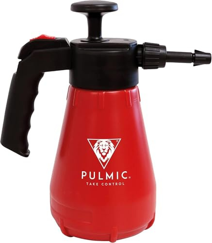 PULMIC Raptor 2 Pulvérisateur Manuel à Pression 1,5 L, Buse Réglable 3 Modes de Pulvérisation 360°, Poignée Ergonomique, Matériaux Écologiques sans BPA, Jardin et Maison