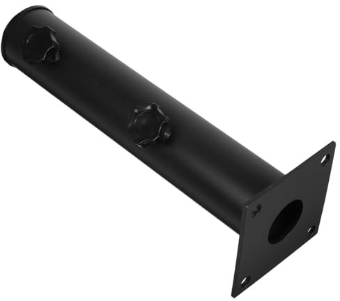 BESTonZON Soporte Negro para Exterior Sombrilla de Hierro Ajustable