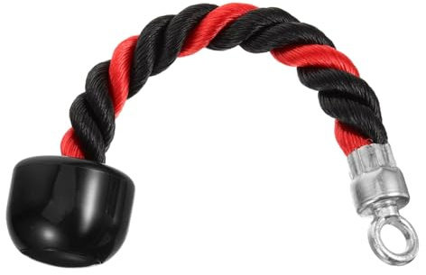 HEMOTON Trizeps Zugseil Für Kabelzug Aus Rutschfestem Nylon Und TPR Beidhändig Mit Komfortgriffen Robustes Fitnessgerät Für Muskelaufbau Zu Hause Fitnessstudio Einfach Zu Befestigen Und Vi