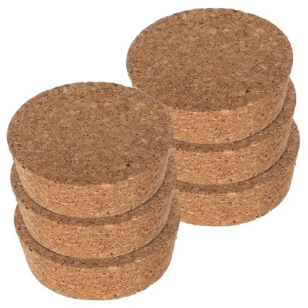 ibasenice 6piezas Tapones De Corcho para Jarrones De Unidades Sellado Hermético para Terrarios y Frascos De Hidroponía Decoración Natural y Duradera