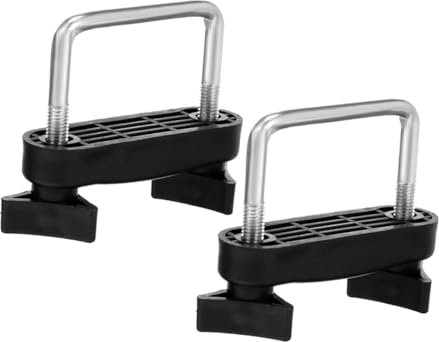 Didiseaon Accessori per Portapacchi Auto Roof Rack, Morsetti di Fissaggio in Metallo e Plastico 2 Pezzi Struttura Quickrelease e Design Antiscivolo per Fissaggio Tetto Auto Rapido