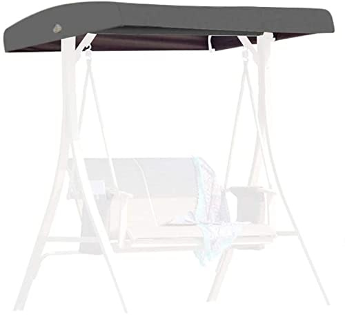 Waterproof 3 Seater Swing Seat Canopy Replacement - Hammock Cover with 4 Reinforced Corner Pockets - Garden Outdoor Sun Shade Top Cover