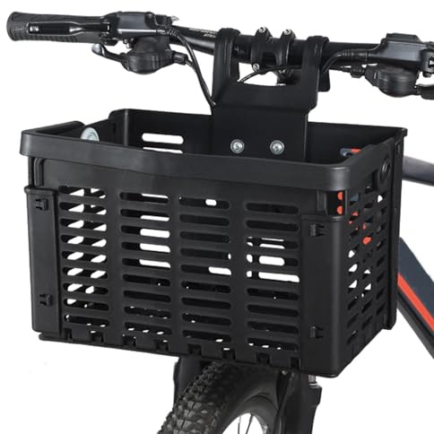 Fahrradkörbe für Erwachsenenfahrräder – Vorderradkorb für Mädchen, faltbare Fahrradträgerkörbe, kleine Haustierträger, Fahrräder, Lenkerkorb, einfache Montage und Tragbarkeit für Fahrrad-Zubehör