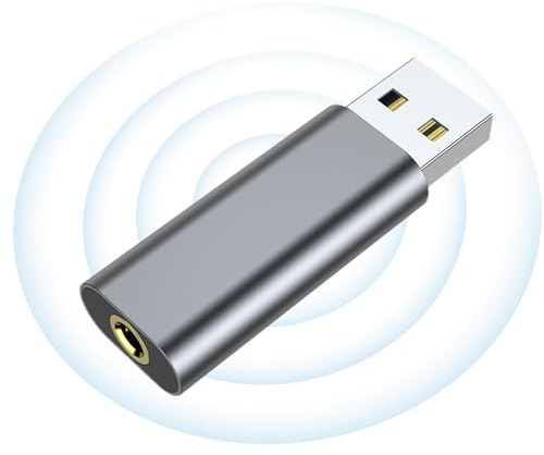 Adaptador USB A Jack - Tarjeta De Sonido Externa De 3.5 Mm Enchufar Y Reproducir | Universal Connect Headphones Y Adaptador De Sonido MicrofousB para La Computadora Portátil Auriculares Micrófon