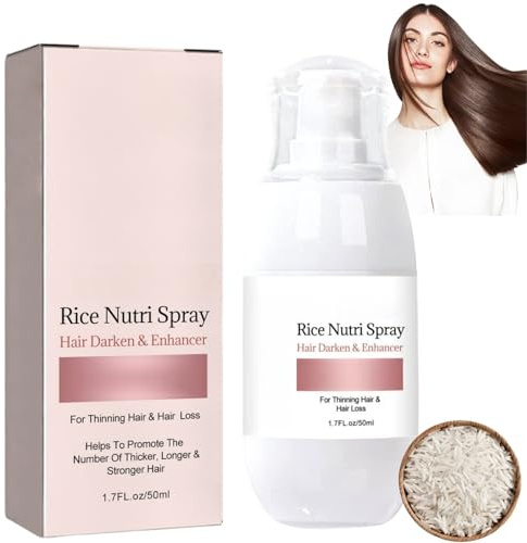 50ML Anti-Hair Loss Spray,Hair Growth Spray,Rice Nutri Sp/ray,Natural Hair Care Mist,Hai/r Thickening Sp/ray,Rice Water Spr/ay for Hai/r Growth,Ha/ir Loss Treatment,Non Greasy Ha/ir Care Spr/ay