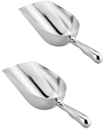 2 PCS Multipurpose Scoop – 12oz Capacity | Perfect as an Ice Scoop for Freezer & Cookie Scoop for Baking – Heavy-Duty Round-Bottom Design for Easy Scooping, Durable & Easy to Clean Kitchen Tool