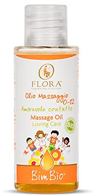 Olio da Massaggio BimBìo, 40 ml BIO-BDIH - Olio corpo dalleffetto rilassante, armonizzante e idratante Con oli essenziali 100% puri, naturali e totali Adatto a tutti i tipi di pelle, 40 millilitro, 1