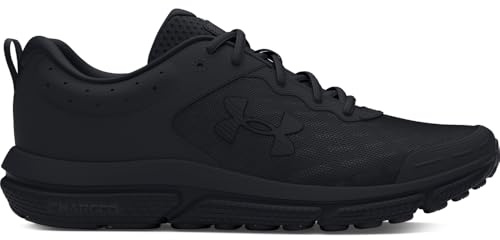 Under Armour Men's Charged Assert 10 Shoes, (002) Black/Black/Black, 11.5