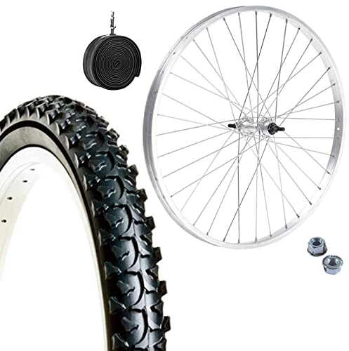 Vorderrad Felge 20 x 1,75 aus Aluminium + MTB-Reifen 20 x 1,95 + Schlauch Mountain Bike 20 Zoll