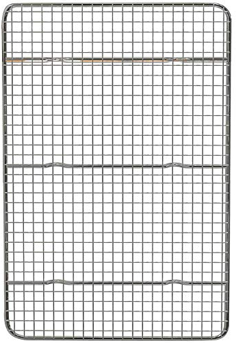Ghulumn Rack di raffreddamento e griglia di cottura, adatto a un quarto di teglia, in acciaio , per forno 40 x 30 cm