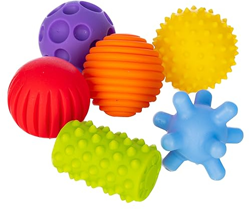 FANCY Baby Sensorik Balls - Babyspielzeug ab 0 3 6 8 Monate, Greifball für Babys, Multi Texturierte Motorikspielzeug, Massagebälle, Pekip Spielzeug, Baby Ball (Taktiliki_6cm)
