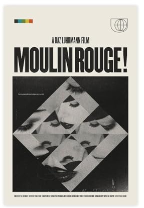 Filmposter Moulin Rouge auf Leinwand, Schlafzimmer, Dekoration, Sport, Landschaft, Büro, Raumdekoration, Geschenk, ungerahmt, 30 x 45 cm