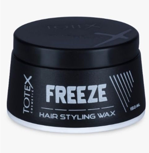 TOTEX Cire Coiffante Freeze 150ml | Fixation Forte & Contrôle Ultra Freeze | Tenue Longue Durée et Effet Cire pour Styles Précis