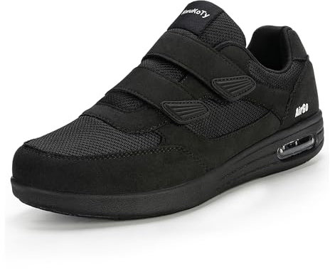 KWUKOTY Diabetiker Schuhe Damen Verstellbare breite Version Extra Weit Senioren Gesundheit Hausschuhe Damen Gr.37.5