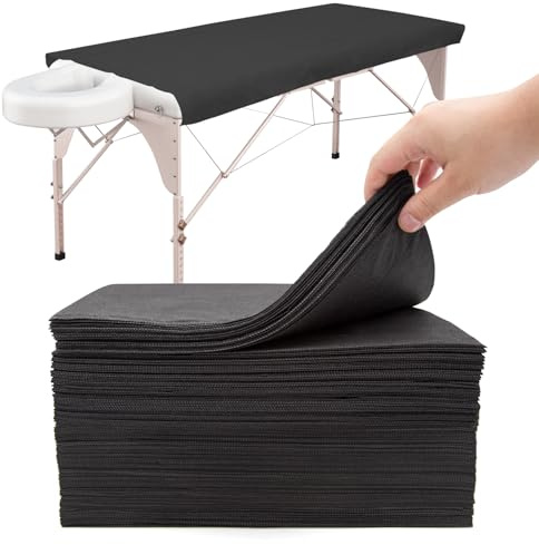 xiaozhifu Einweg Bettlaken, 50 Stück Einweg Massagetisch Bettlaken | Vliesstoff Hautfreundlich Einweg Massageliegen Auflage, Einweg-Bettlaken ideal für Massage, Spa,Schönheitssalon, 80x180 cm