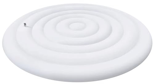 NASSMOSSE Couverture de Spa Gonflable Ronde de 5,6 Pieds, Couverture de Spa à économie d'énergie pour Spa, imperméable et isolée, Protection de Remplacement