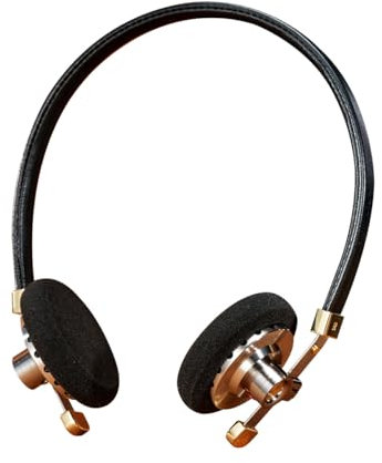 ROSESELSA Ferne Berge On Ear HiFi-Kopfhörer mit Kabel OOTD Vintage Kopfhörer Promi-Kopfhörer Modische Outfits für Street Snap Live-Kamera MMCX, 3,5 mm (ohne Dongle, Nacht)