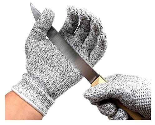 Schnittschutzhandschuhe der Stufe 5 Schnittschutzhandschuhe Schnittschutzhandschuhe Kithchen Gartenarbeitszubehör Sicherheitsarbeitshandschuh, Hervorragende Abriebfestigkeit und Langlebigkeit(1pair,X