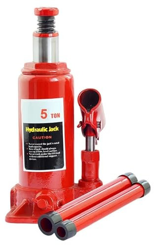 XFYESL hebebühne Auto Geschweißter hydraulischer Flaschenheber. Hydraulischer Flaschenheber. Geschweißter Flaschenheber für die Autoreparatur rangierwagenheber(5 Ton)
