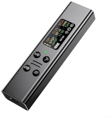 MeevrgR Geiger, contatore di radiazioni nucleari, misuratore di raggi X portatile beta gamma, monitor di radiazioni ad alta sensibilità, per la sicurezza domestica e all'aperto (grigio)