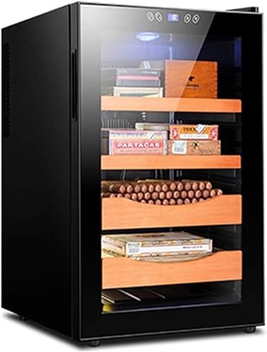Barware Cigar Cabinet Electronic Cigar Cabinet Refrigerator Energy-saving Cigar Cabinet Large-capacity Cigar Box High-end Smoking Set Cigar Thermo Cooler Humidifier Intelligent