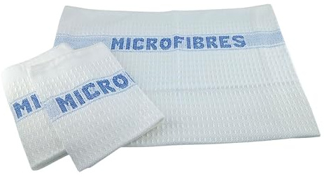 LNT France - Lot de 3 Serpillières Microfibres 45x50 cm - Naturellement Dégraissantes et Ultra Absorbantes - Multi-Usage, Résistantes et sans Peluches - Fabriquées en France & Breveté