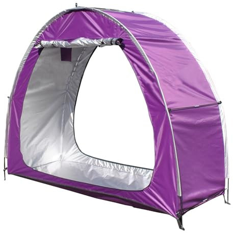 2 PCS Box Biciclette Può Essere Giuntato Box Biciclette Da Esterno Per 2/3/4/5 Biciclette Capannone per Esterno Tende Da Esterno,Purple