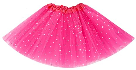Plipdhy Tutú de Tul para Adultos,Tutu Rosa 3 Capas,Falda de Tul Mujer,Falda de Ballet,Tutu para Mujer para Danza Fiesta y Halloween Disfraz