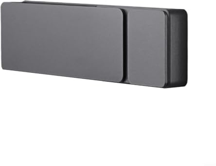 Sandyseptember Serrure de porte intérieure en cuivre pur pour portes de chambre à coucher et de chambre d'enfant avec aspiration silencieuse et propriétés antirouille pour la maison et le bureau (gris