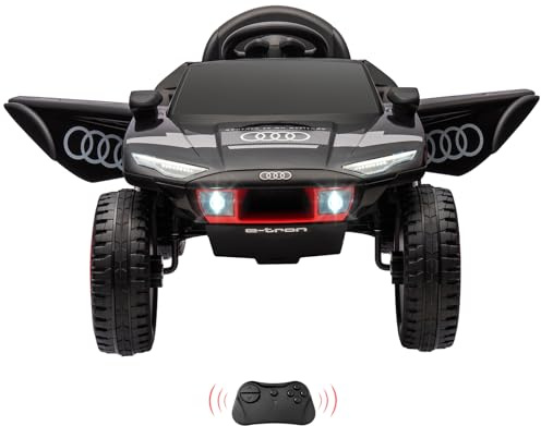 Auto elettrica per bambini, 12 V, SUV – veicolo con batteria da 7 Ah, materiale PP robusto, luci a LED, clacson e musica, avvio con un pulsante, sicuro veicolo elettrico per bambini dai 3 anni in su