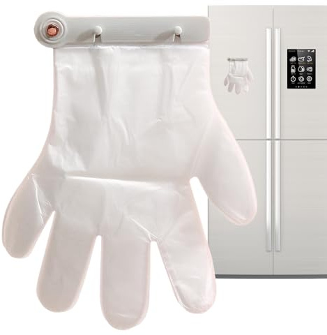 Glove Dispenser Wall Mount - Hangable Mitten Organizer | Space Saving Mitten Dispenser Clips Wall Mounted with 100 Gloves for Hairdressing, Catering, Car Washing