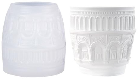 Stampo in silicone multiuso per contenitori fatti a mano, motivo nordico resina sintetica e gesso artigianato uso quotidiano stampo a candela