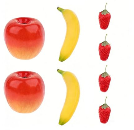 8pcs Fruit Shaker Maracas for Kids – Strawberry and Banana Shaped Percussion Rattles Musical Toys for Children Classroom Home Party