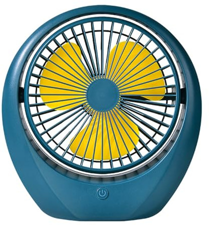 YROHGKPN Ventilador USB de escritorio con 3 velocidades, refrigeración eficiente, recargable por USB, potente y silencioso, ventilador de escritorio