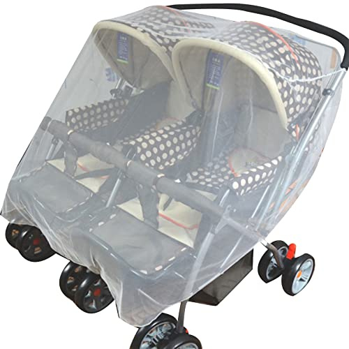 Anti Mückennetz Sonnenschutz Für Doppel Kinderwagen Atmungsaktiv Sommerwanzen Zwillingswagen Netz Für Zwillingskinderwagen Insektennetz Für Kinderwagen