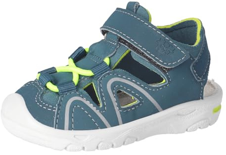 RICOSTA Gary Girls' and Boys' Sandals for Learning to Walk In, Width: Medium, Washable, Storm 540, 8.5 UK Child