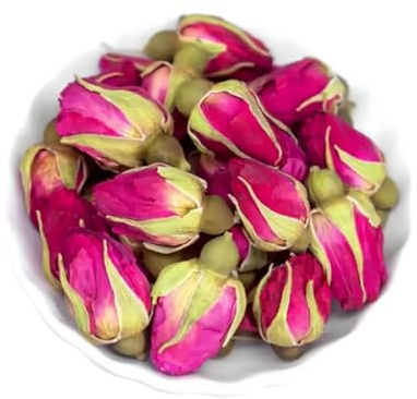 JOIYSVEN Rosenblüten – Essbare Blüten – Getrocknete Rosenknospen | 100% reine, natürliche, essbare Rosen | 100 g Rosentee zum Aufbrühen