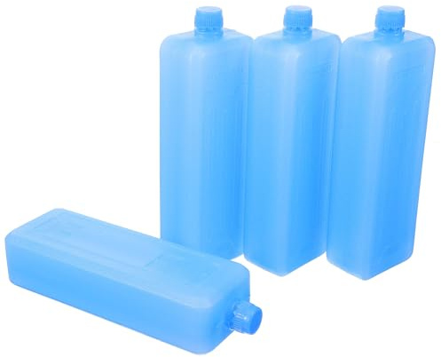 VALICLUD 4 Pièces Boîtes de Congélation pour Glacières Isolation en PE, Bacs à Glace pour Isotherme, Accessoires pour Glacière de Camping pour L'rangement Congélateur