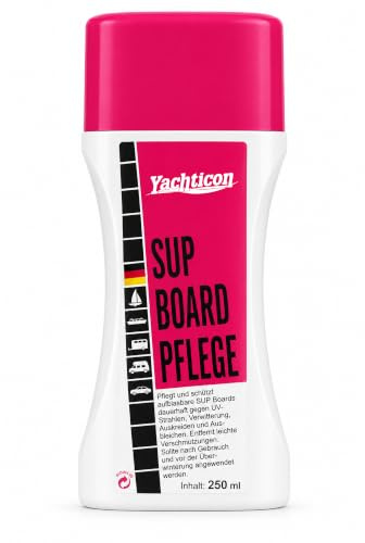 Yachticon SUP Board Pflege 250 ml – SUP Pflege mit UV-Schutz für aufblasbare Stand Up Paddle Boards | schützt vor Ausbleichen, Verwitterung & Neuverschmutzung | für PVC & Flexible Materialien