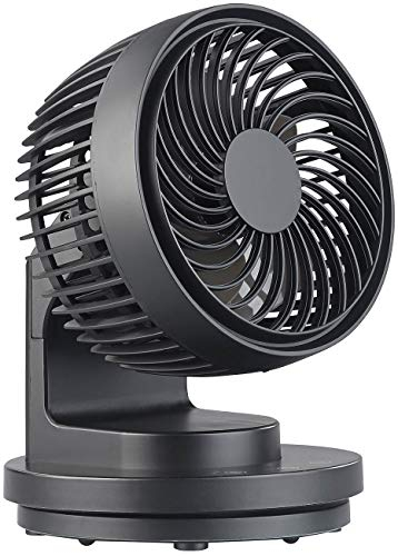 Sichler Haushaltsgeräte Desktop-Ventilator: USB-Tischventilator, 3 Stufen, Oszillation, bürstenloser Motor, 5 Watt (Mini Tisch Ventilator USB, Mini-Fan, Luftkühler Auto)