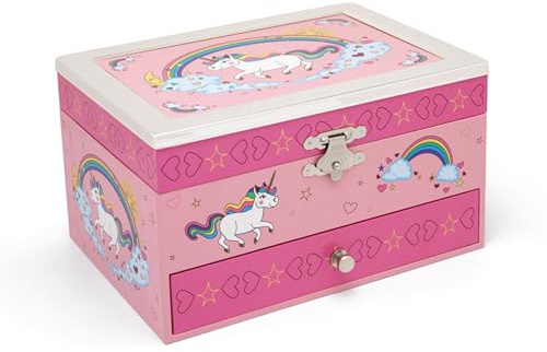 Zilverstad Schmuckschatulle Einhorn farbig vers. Rand