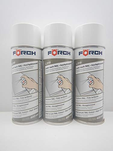 FORCH VERKEHRSWEISS Weiss RAL 9016 Lack LACKSPRAY Spray SPRAYDOSE 400ML (3)
