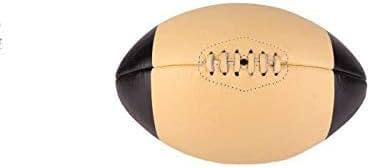 ALL SPORT VINTAGE - rugbyboll - beige och svarta spetsar - kohud - handsydd - fransk anpassning